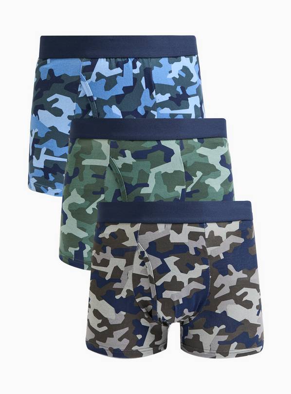 Camo Printed Trunks 3 Pack XXL